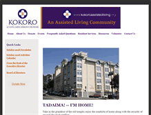 Tablet Screenshot of kokoroassistedliving.org